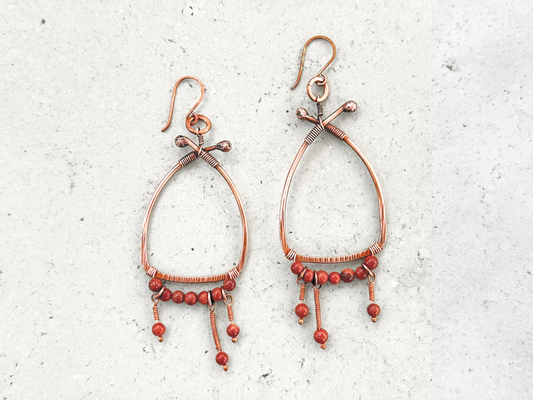 Goldstone Drop Earrings