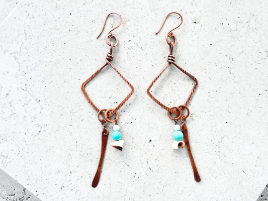 Turquoise Polyp Earrings