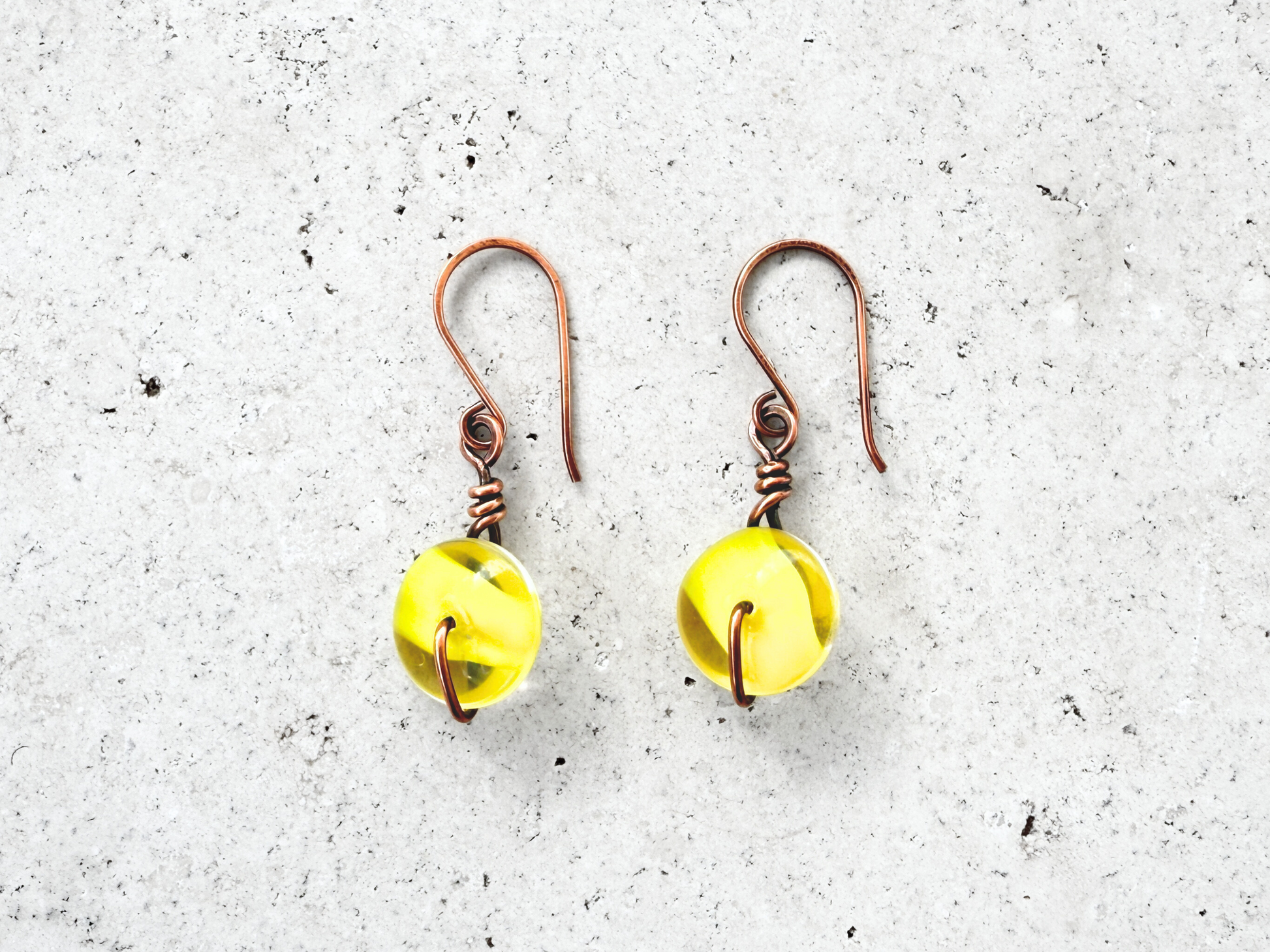 Sunshine Marble Earrings