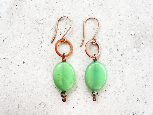 Mint Drop Earrings