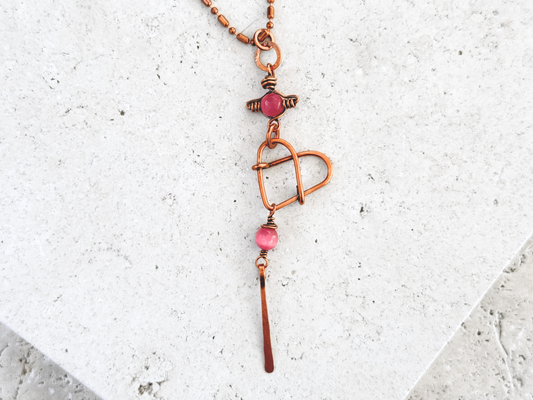 Hanging Heart Pendant Necklace