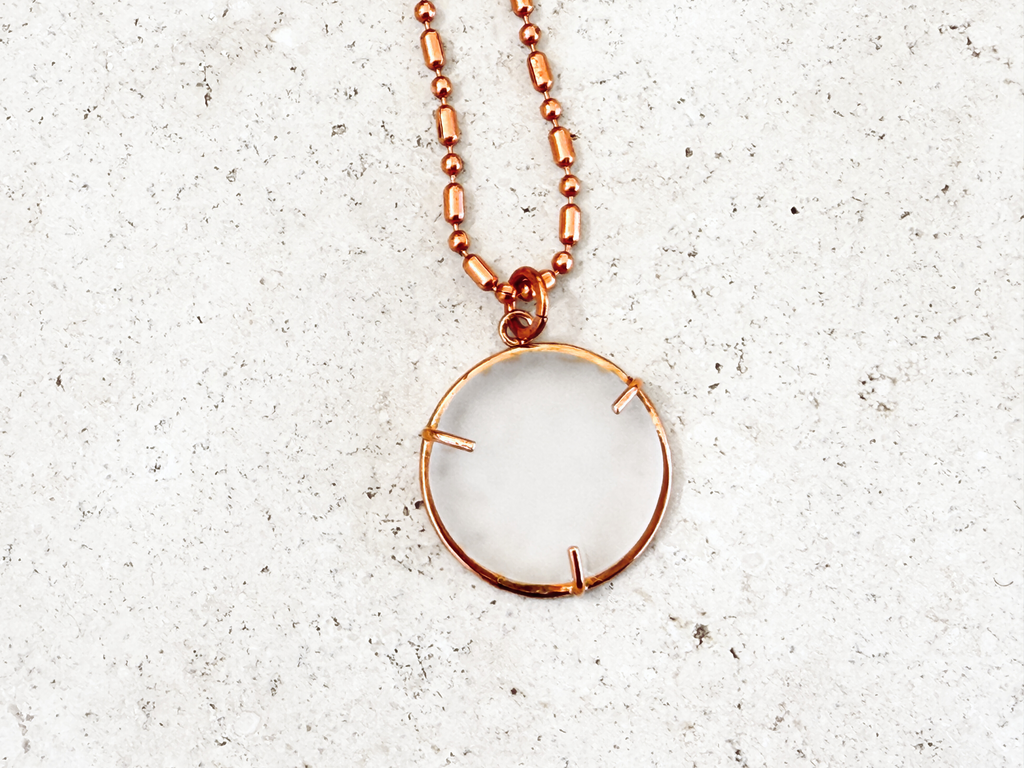 White Sea Glass Pendant