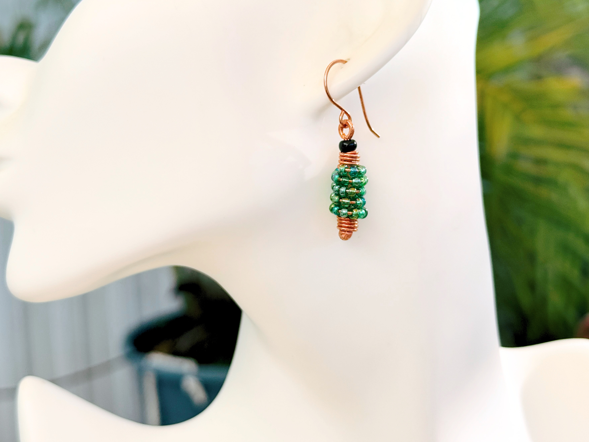Beaded Spiral Dangles