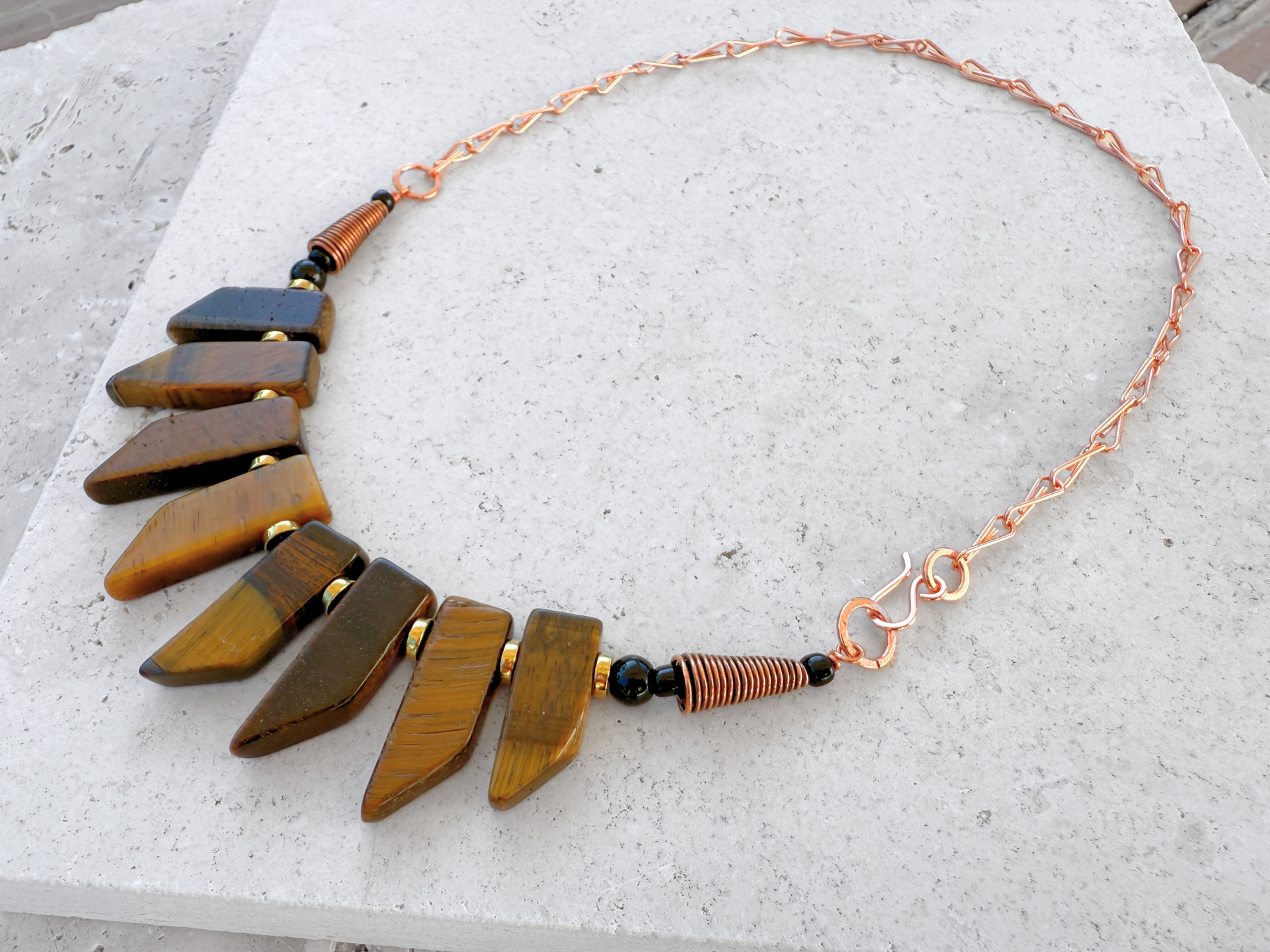 Tiger's Eye Bib Necklace