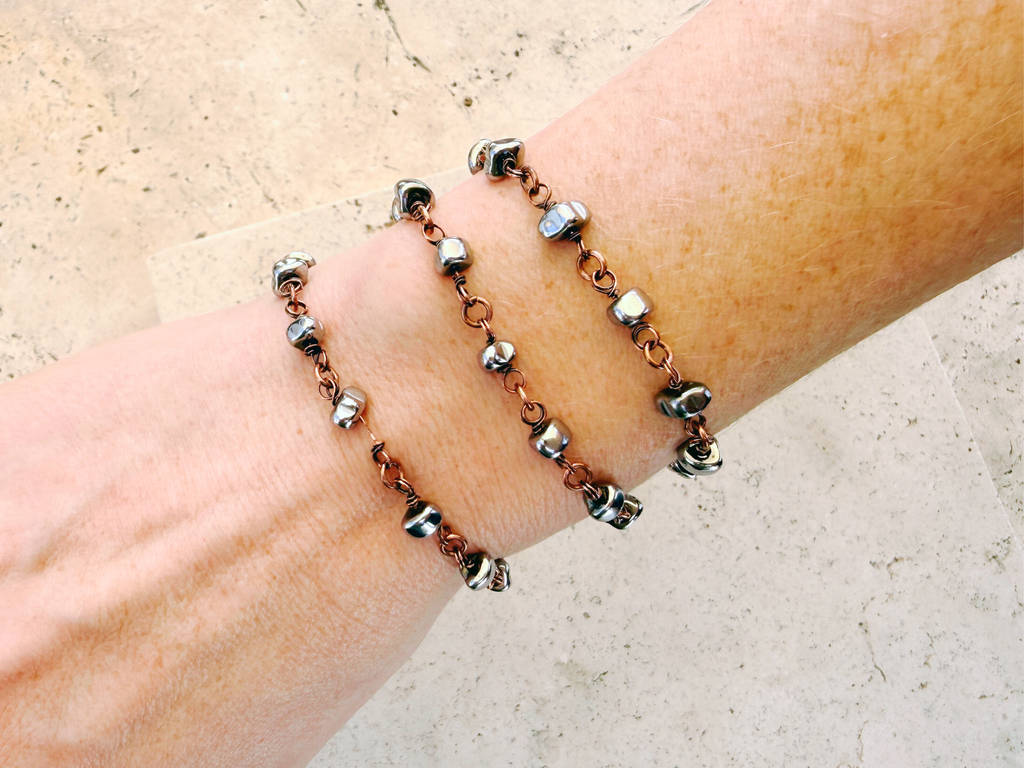 Hematite Stacking Bracelet