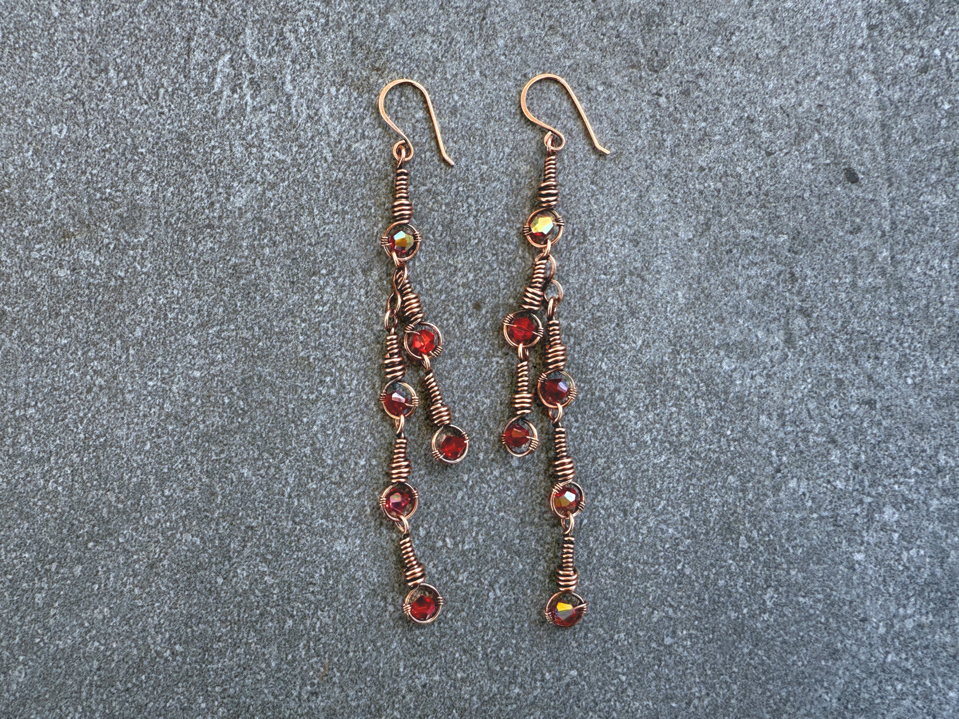 Red Sway Earrings