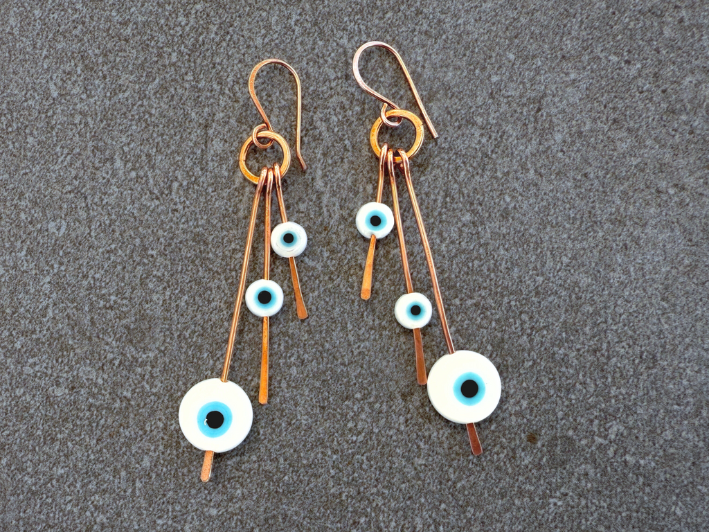 Evil Eye Trio Earrings
