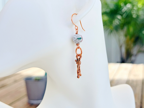 Cloisonne Enamel Copper Dangles