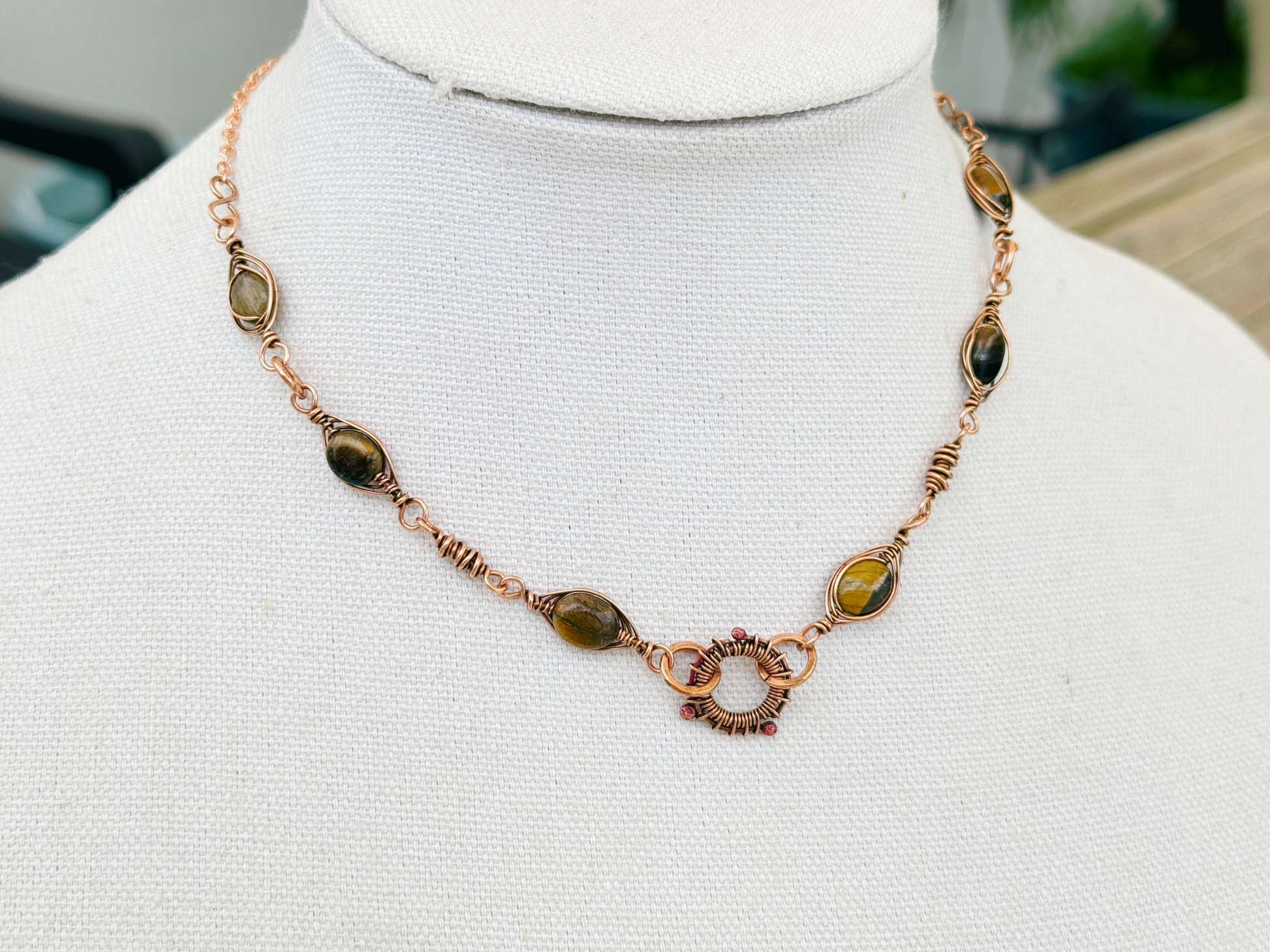 Tiger Eye Choker Necklace