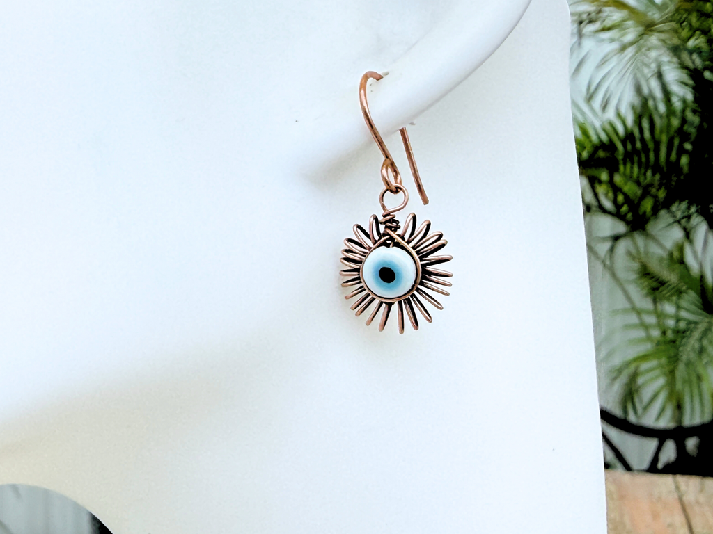 Evil Eye Dangle Earrings