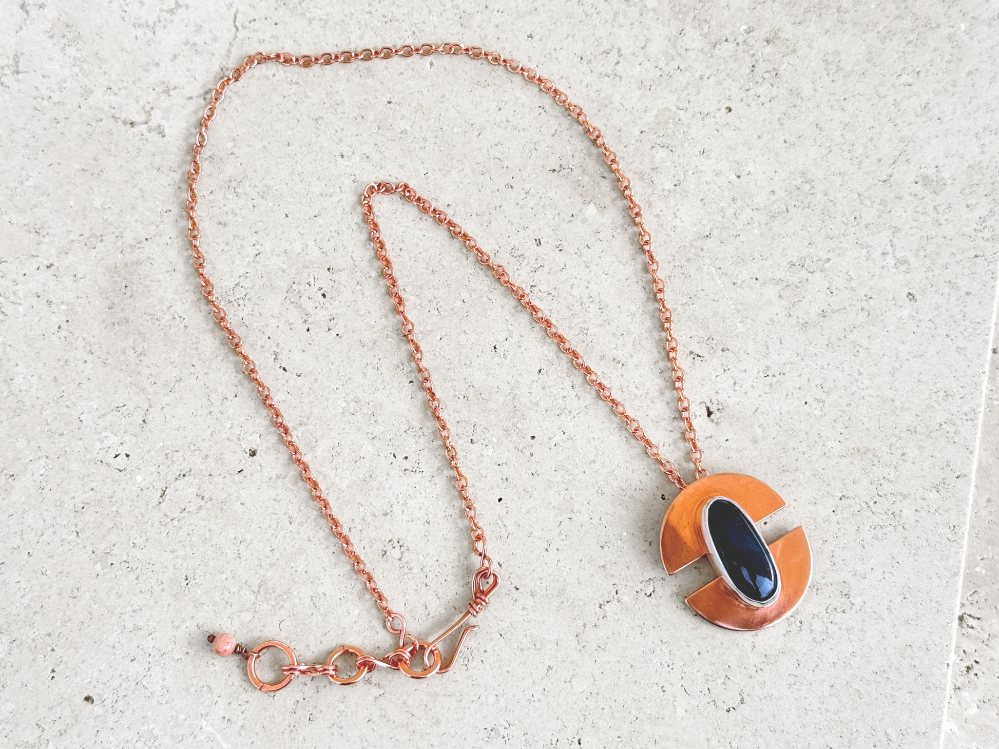 Oval Labradorite Pendant Necklace