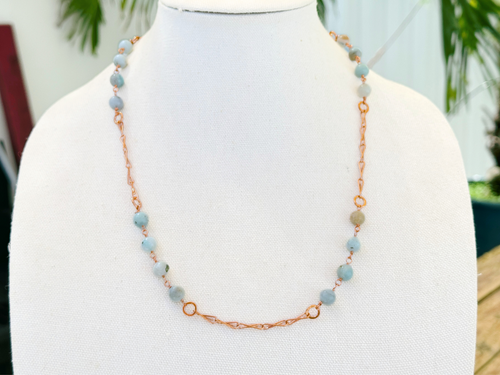 Amazonite Station Necklace
