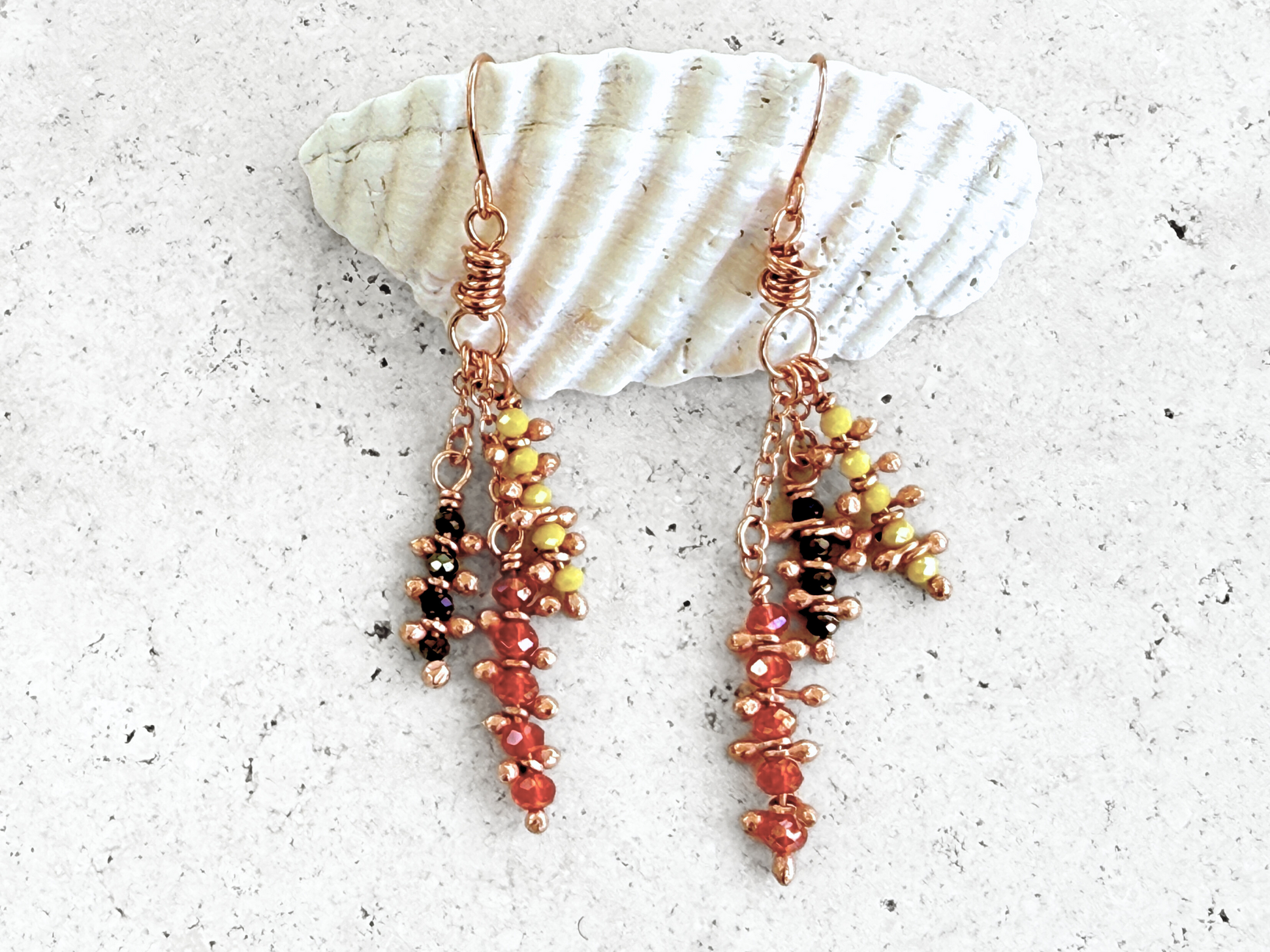 Crystal Anemone Dangles