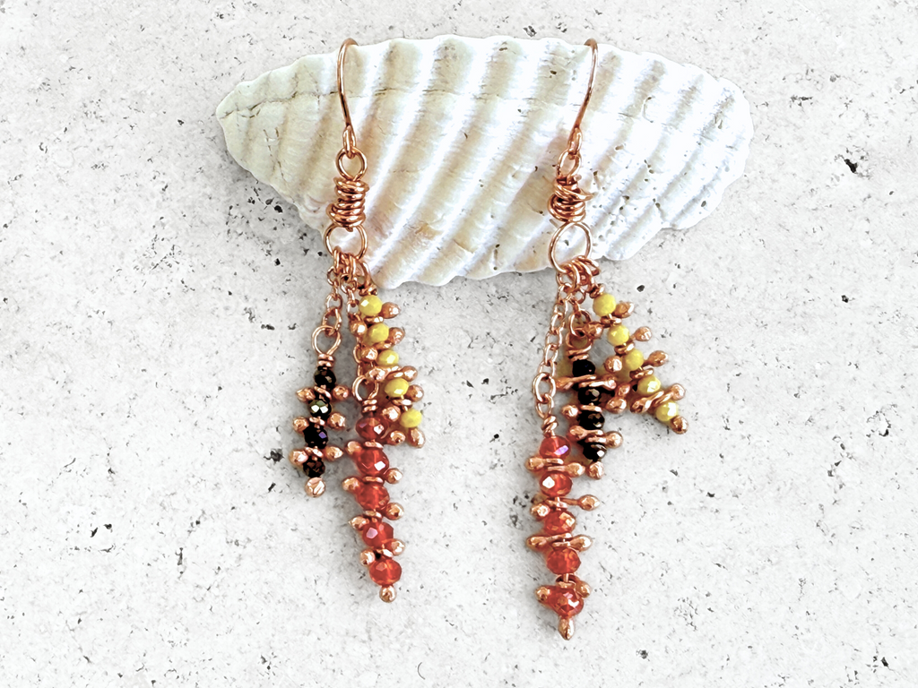 Crystal Anemone Dangles