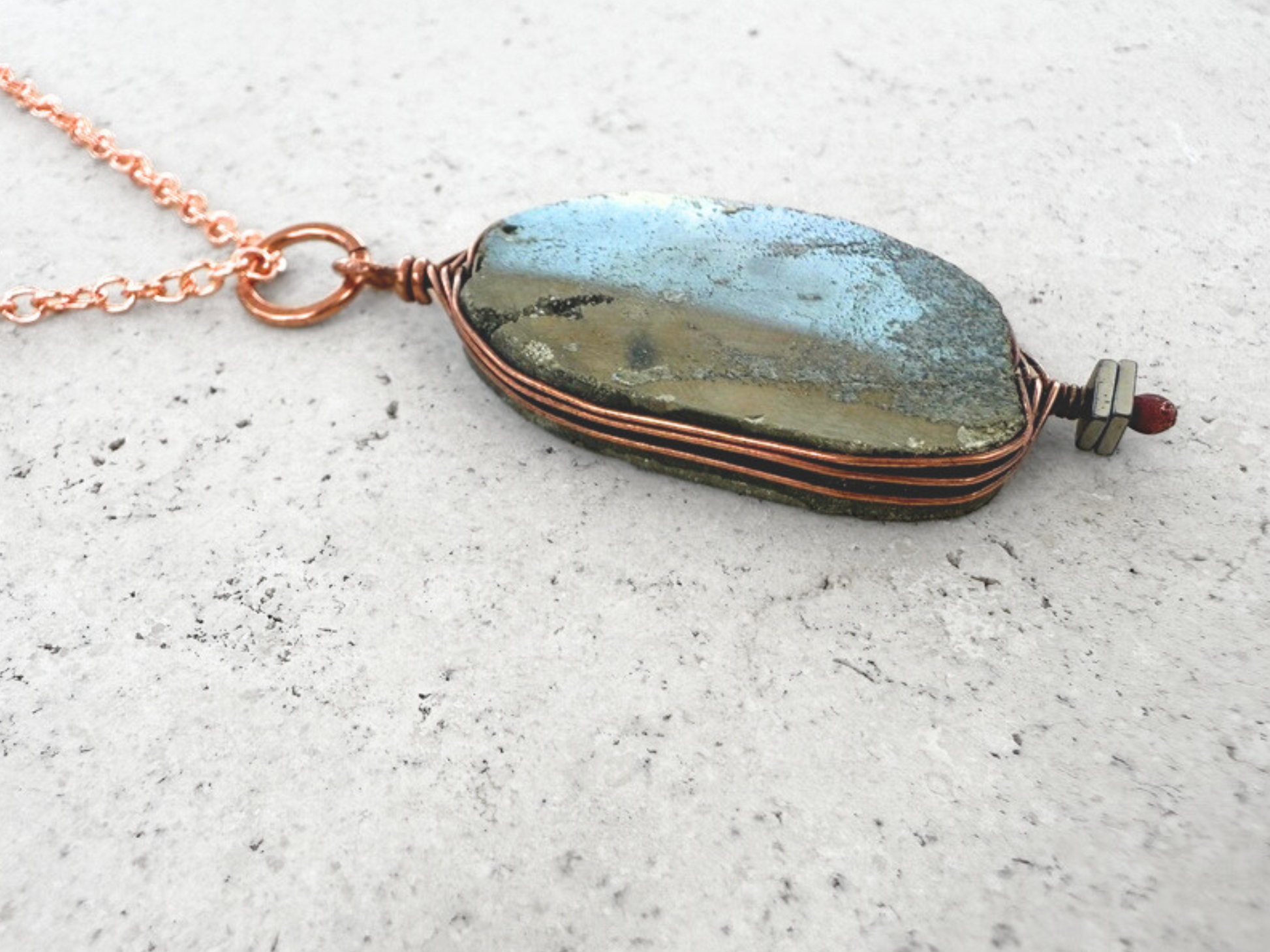 Pyrite Pendant Necklace