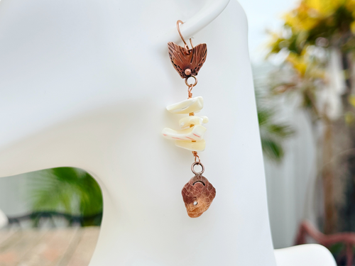 Abalone Fish Earrings