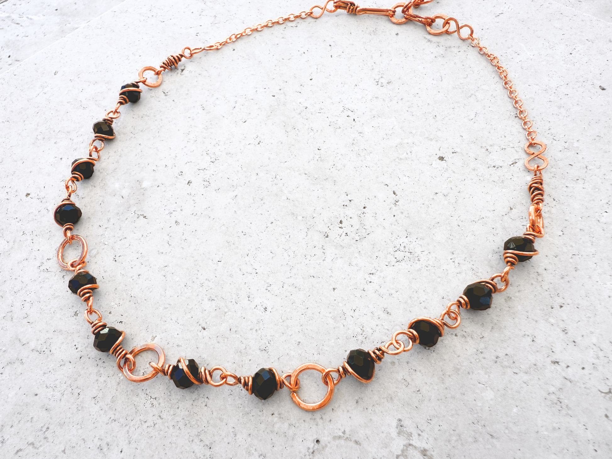 Faceted Black Choker