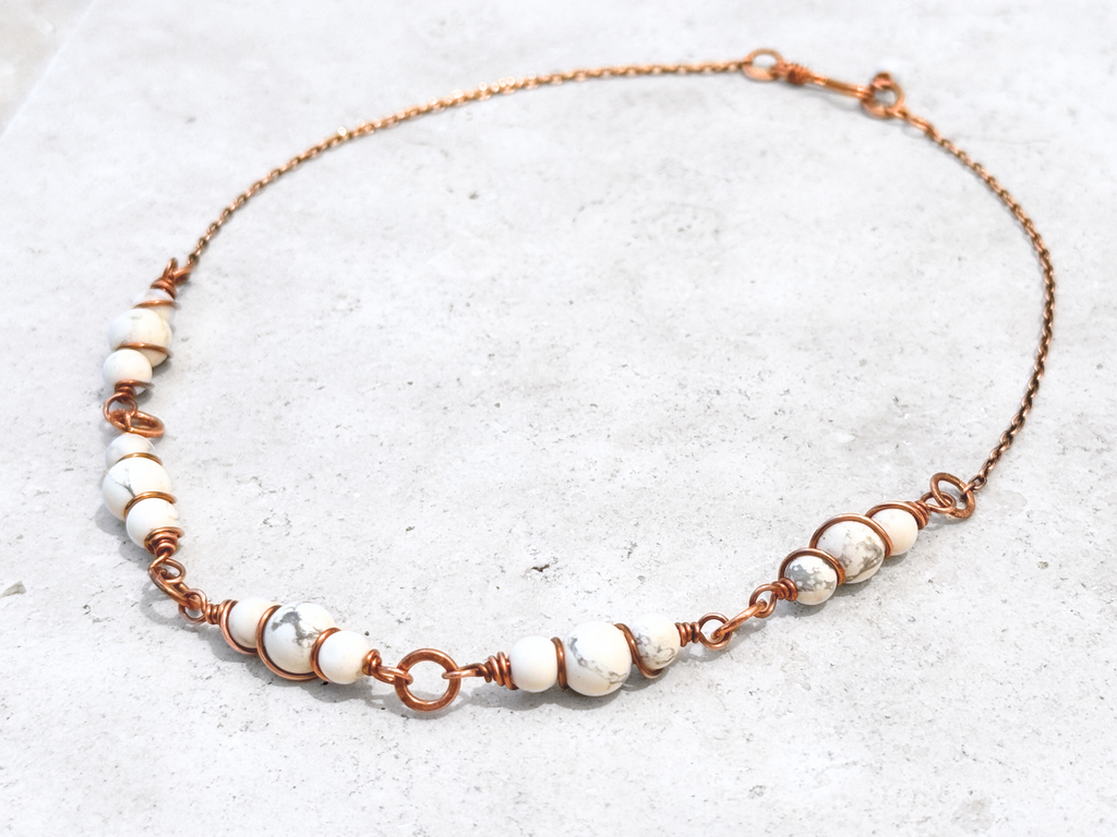 Howlite Trio Necklace