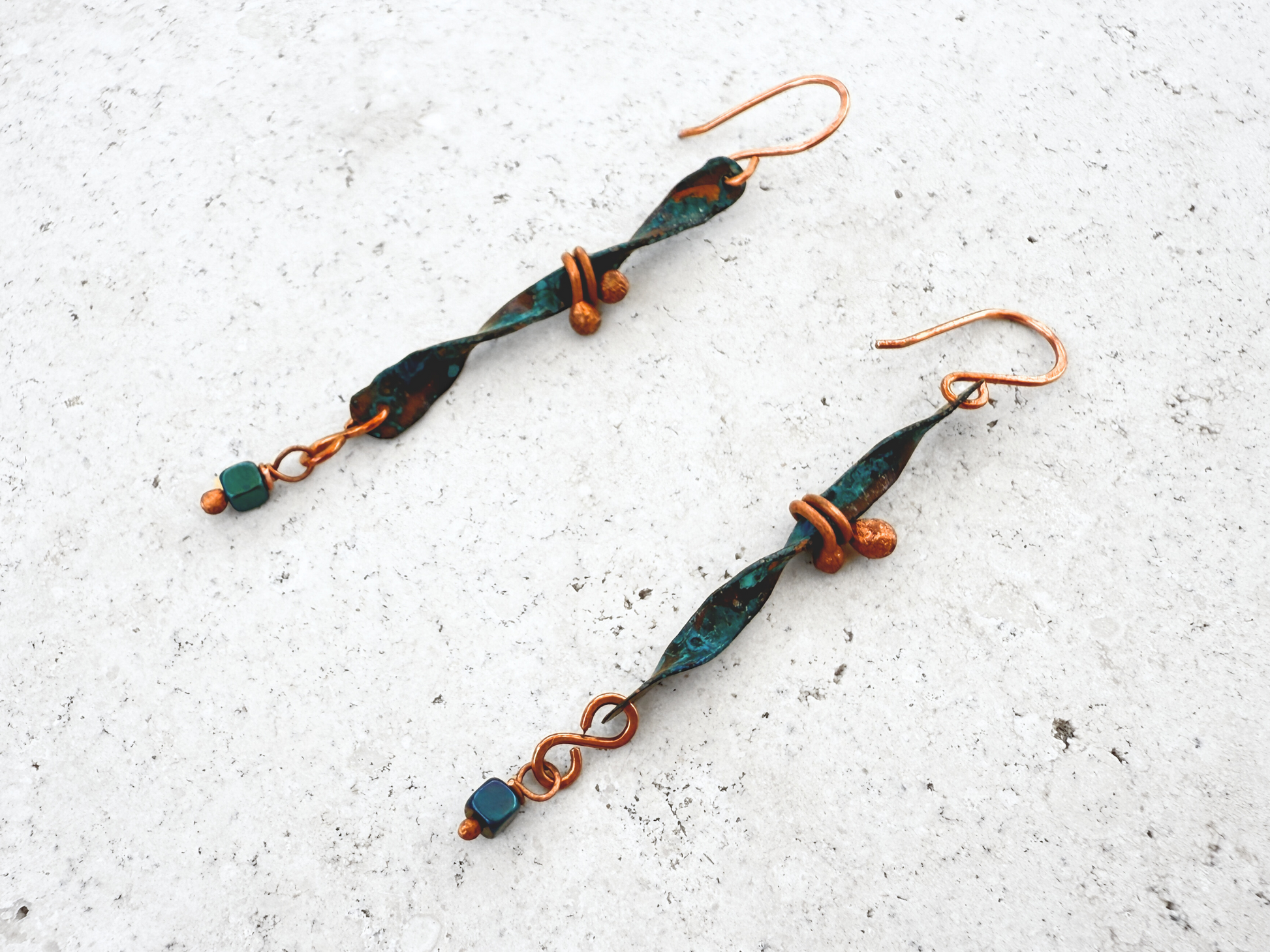 Twisted Patina Earrings