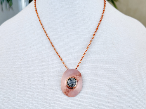 Fossilized Coral Pendant Necklace