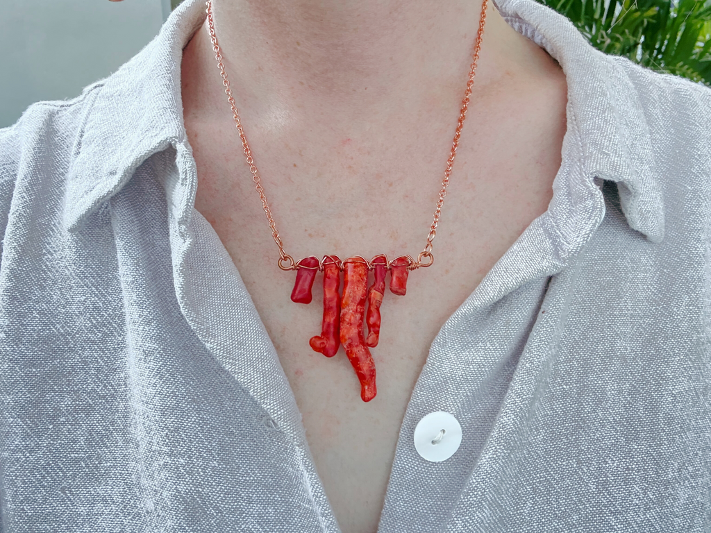 Coral Bar Necklace