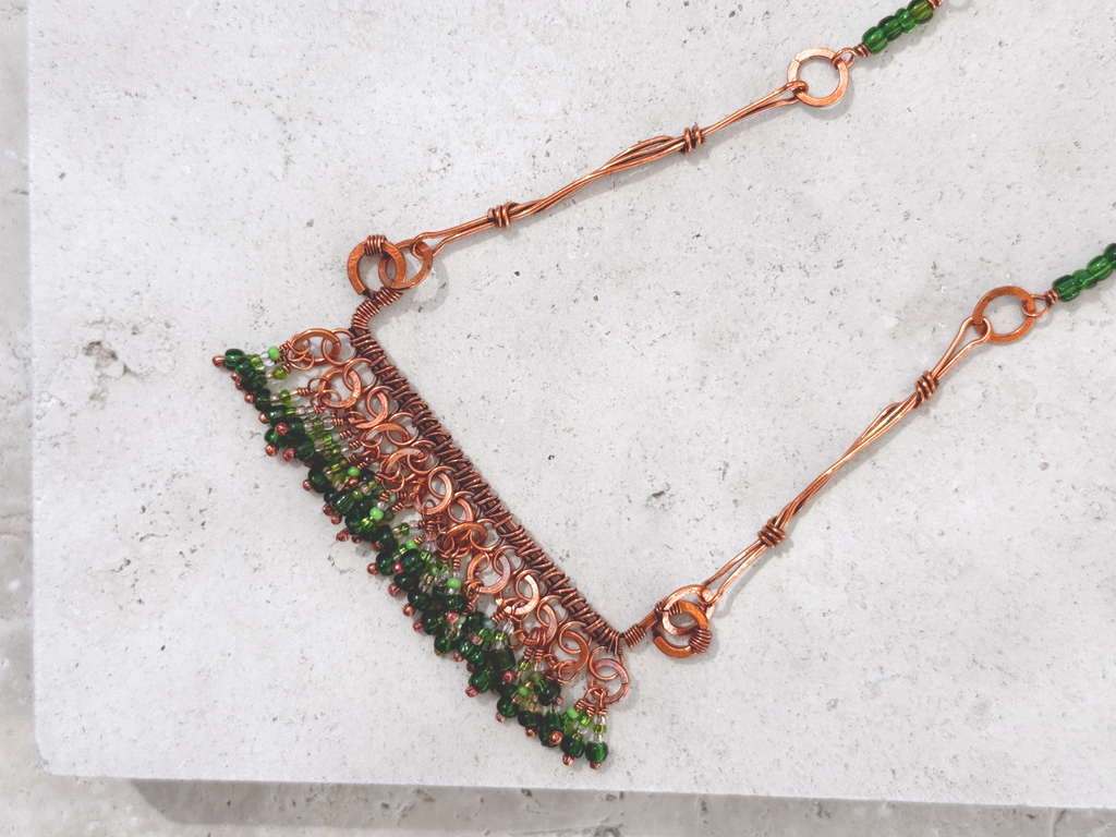 Mangrove Fringe Statement Necklace