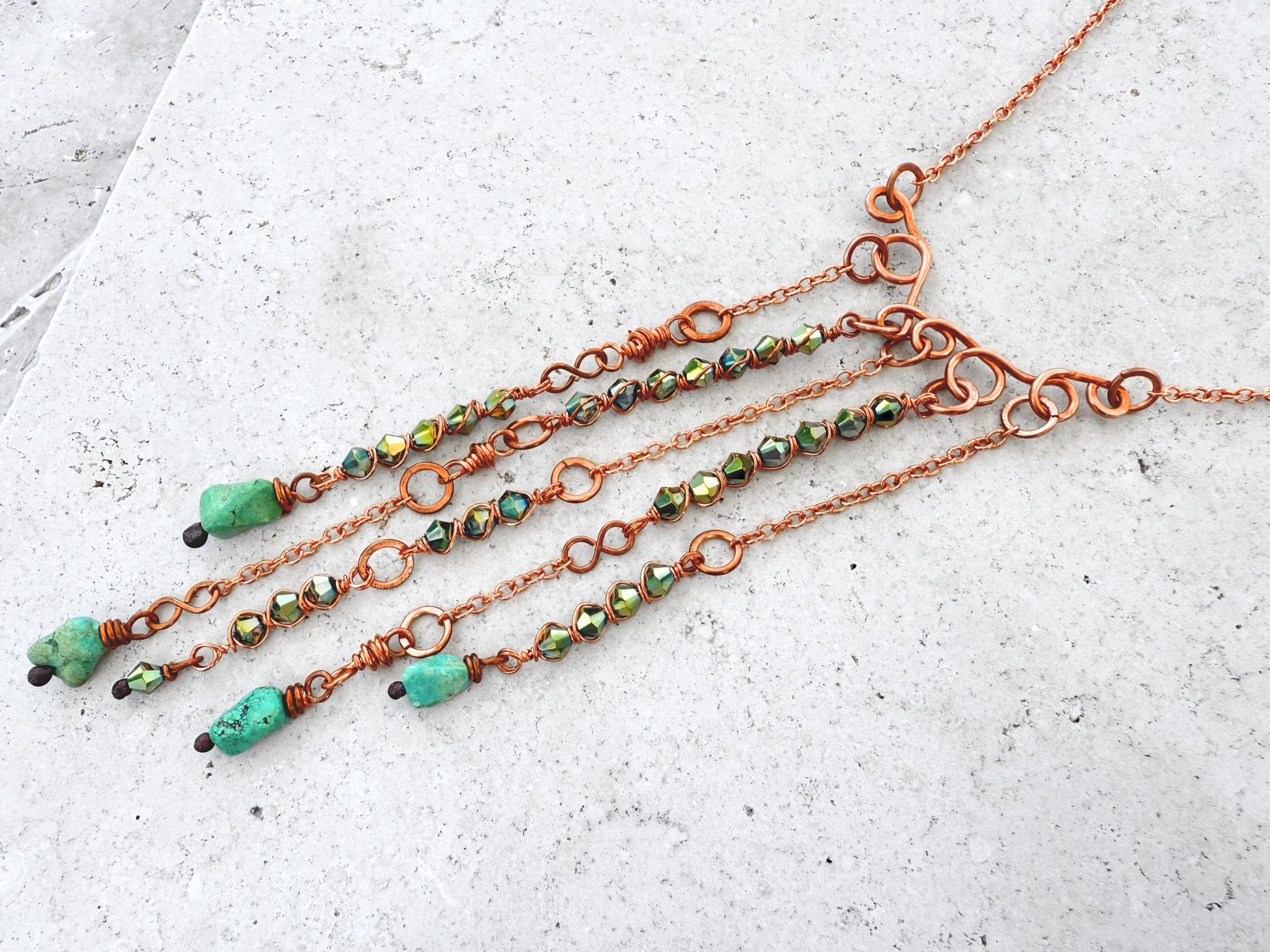 Crystal Tendril Necklace