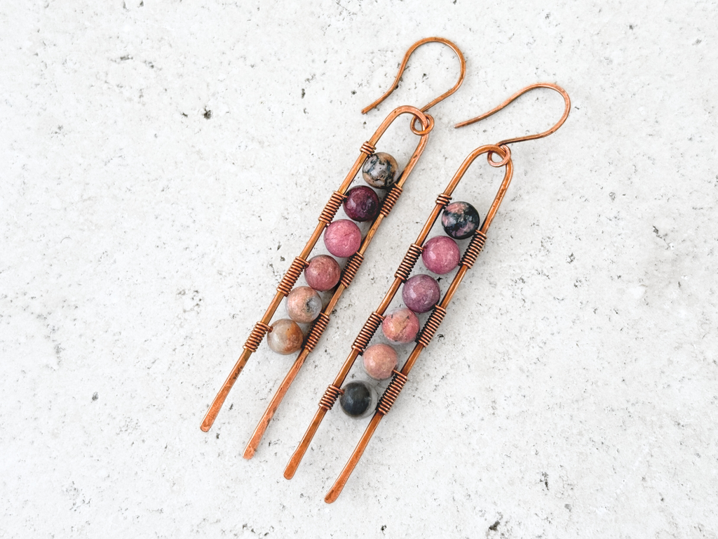 Pink Ombre Prong Dangles
