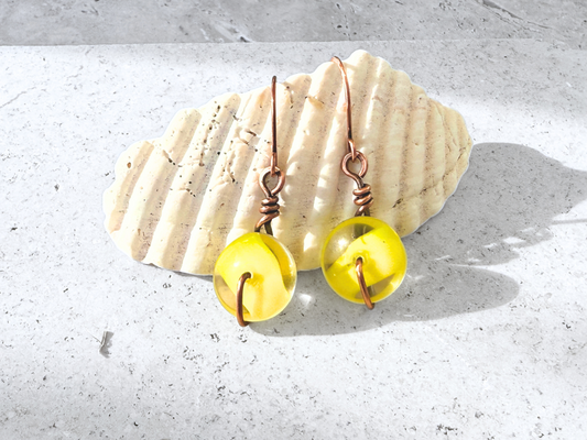 Sunshine Marble Earrings