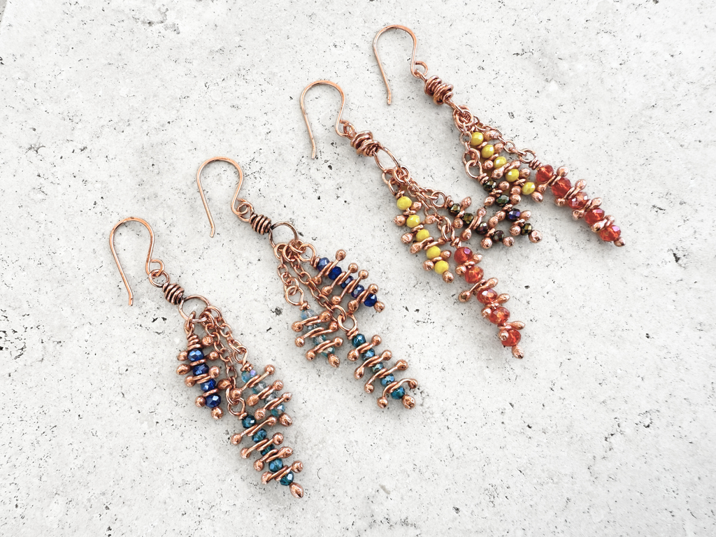 Crystal Anemone Dangles