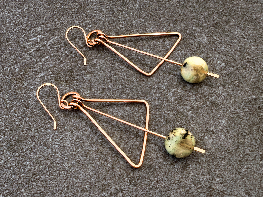 Kiwi Wedge Earrings