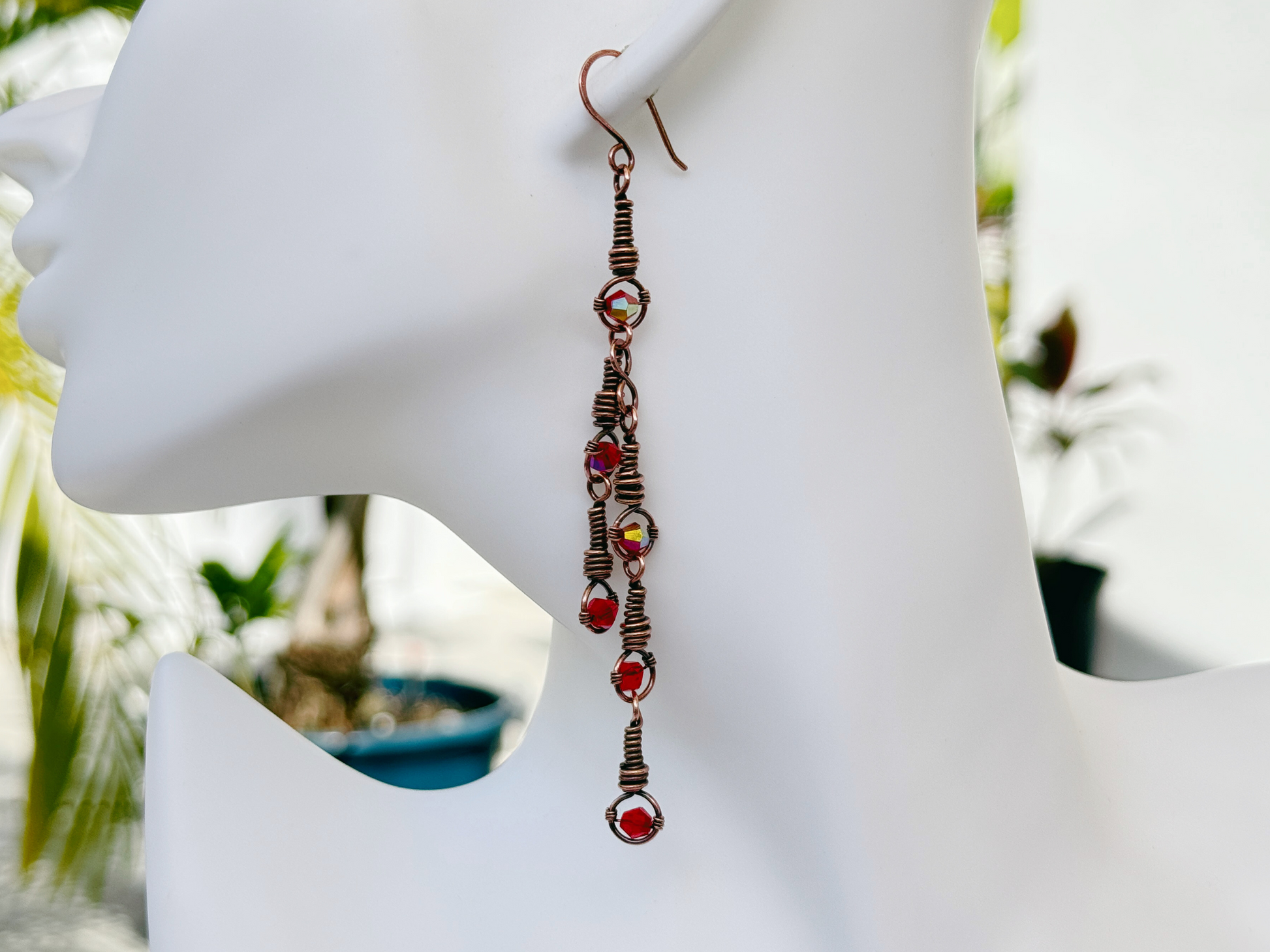 Red Sway Earrings
