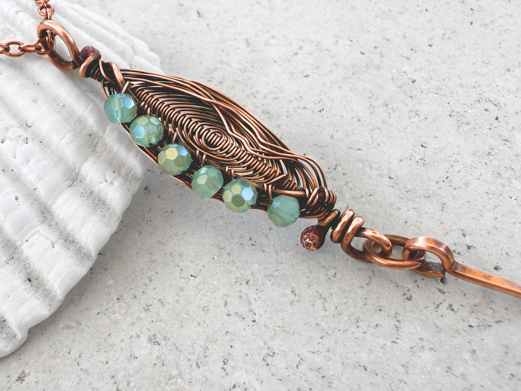 Jay Leaf Pendant Necklace