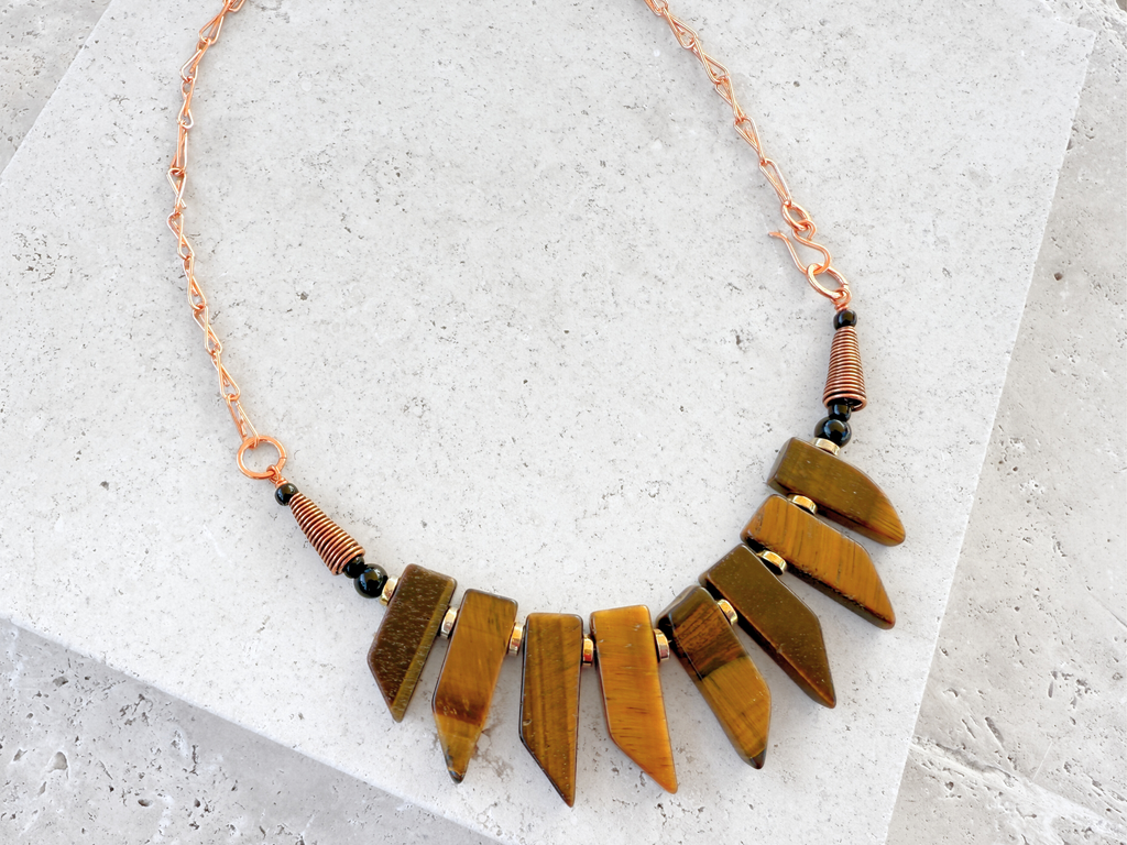 Tiger's Eye Bib Necklace