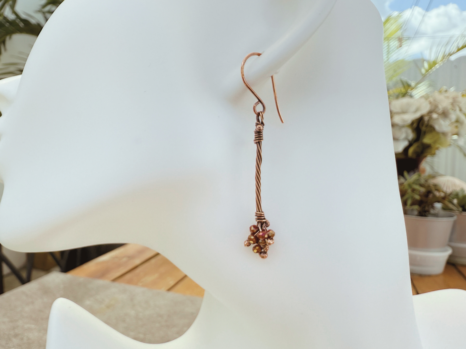 Red Crystal Berry Earrings