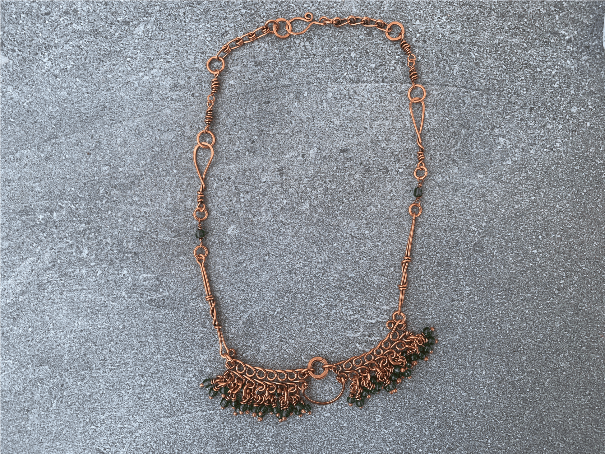 Mangrove Crescent Fringe Necklace