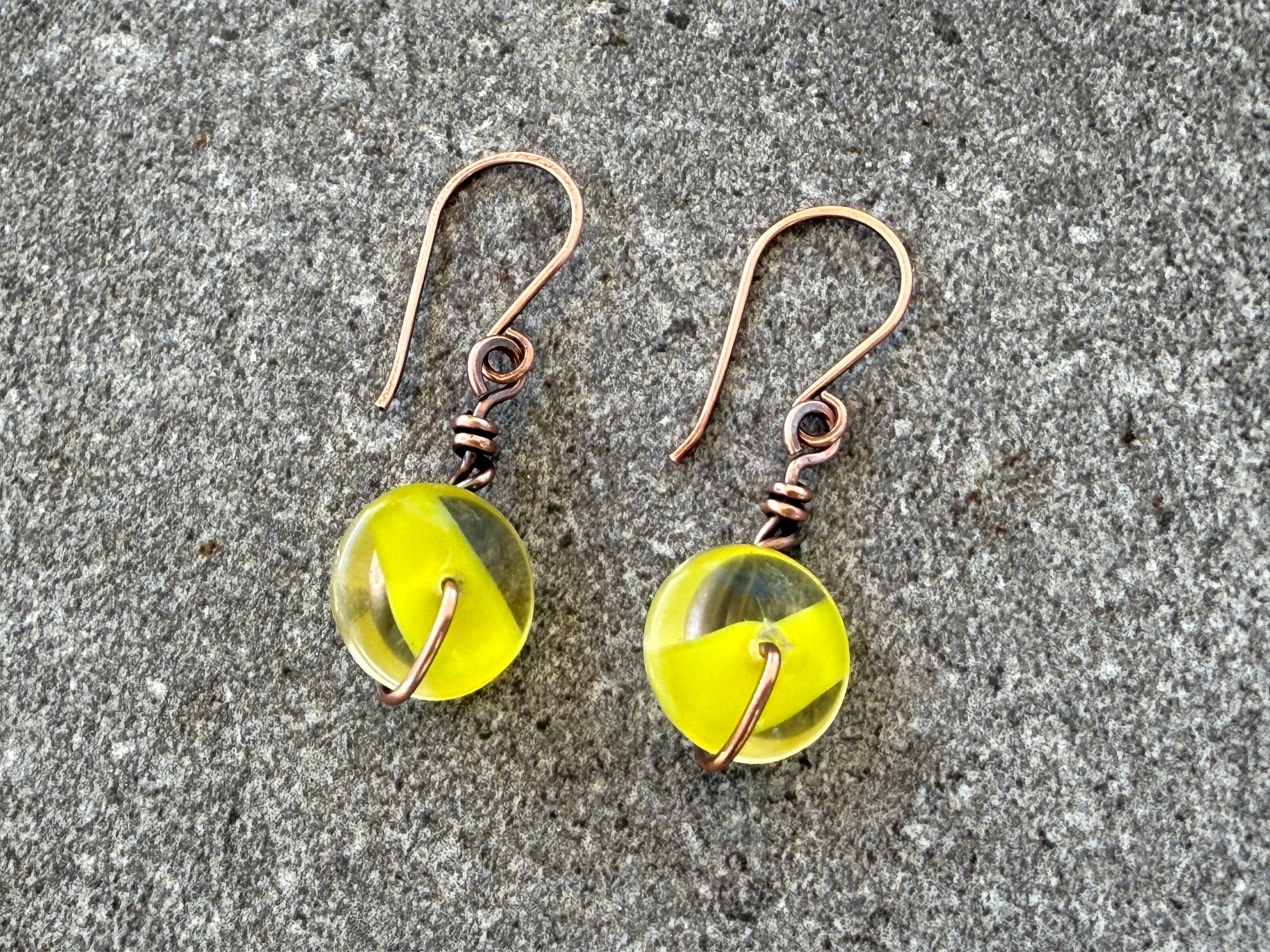 Sunshine Marble Earrings