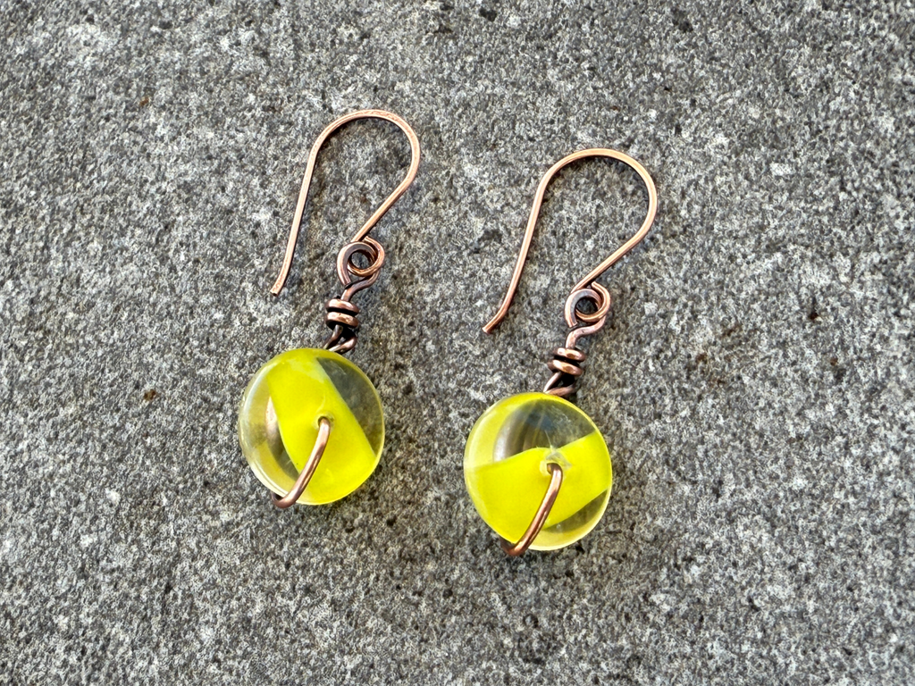 Sunshine Marble Earrings