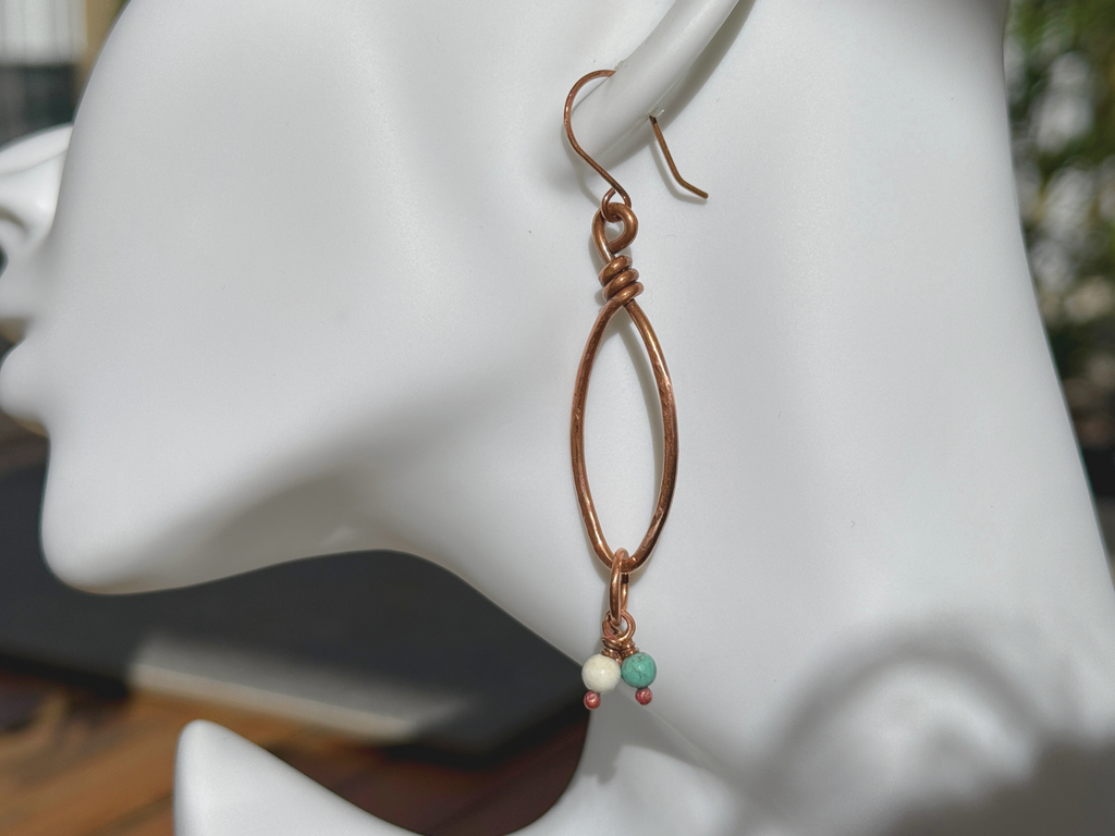 Tri-color Charm Earrings