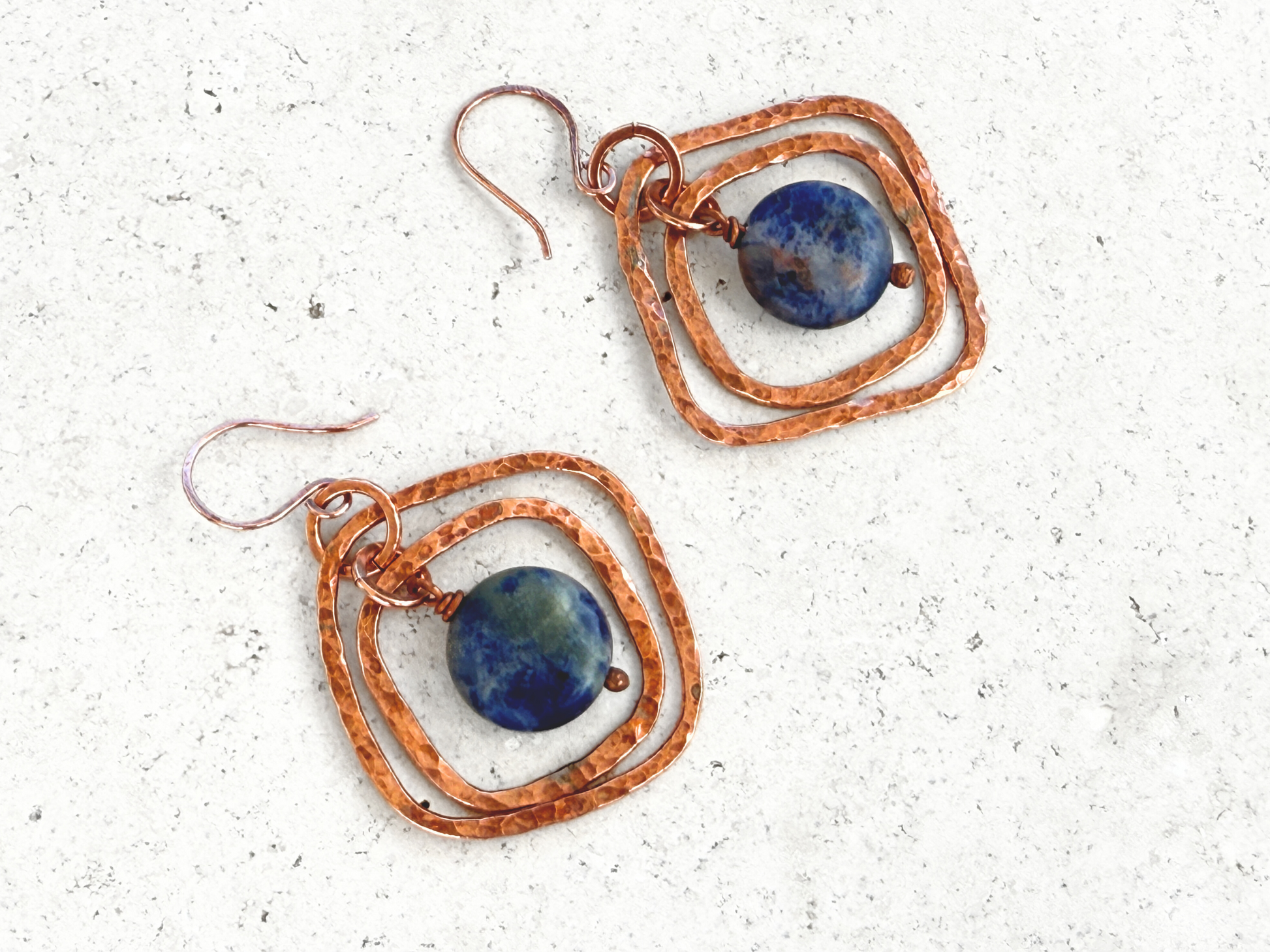 Nancy Cube Pendant Earrings