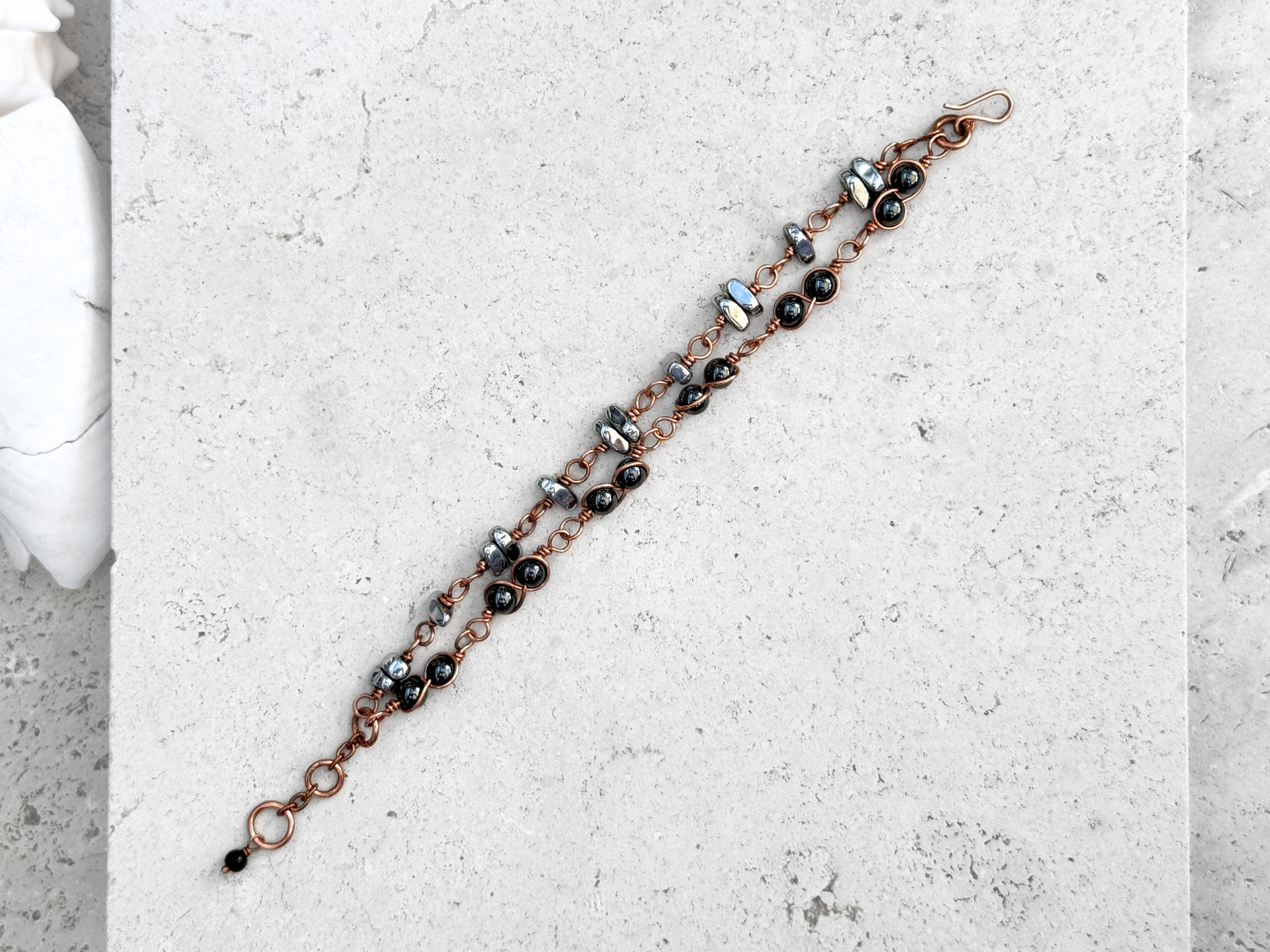 Hematite Duo Bracelet