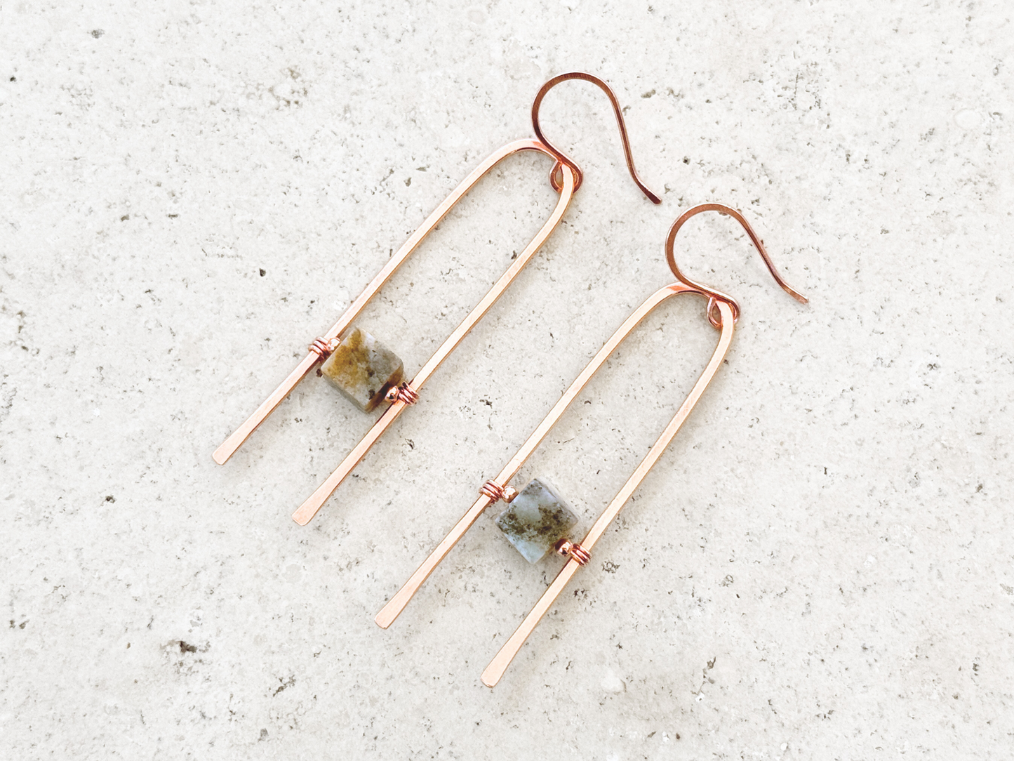 Amazonite Prong Earrings