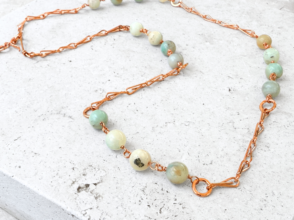 Amazonite Station Necklace