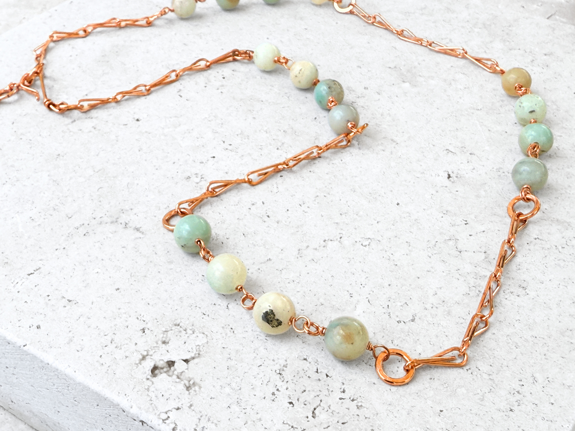 Amazonite Station Necklace