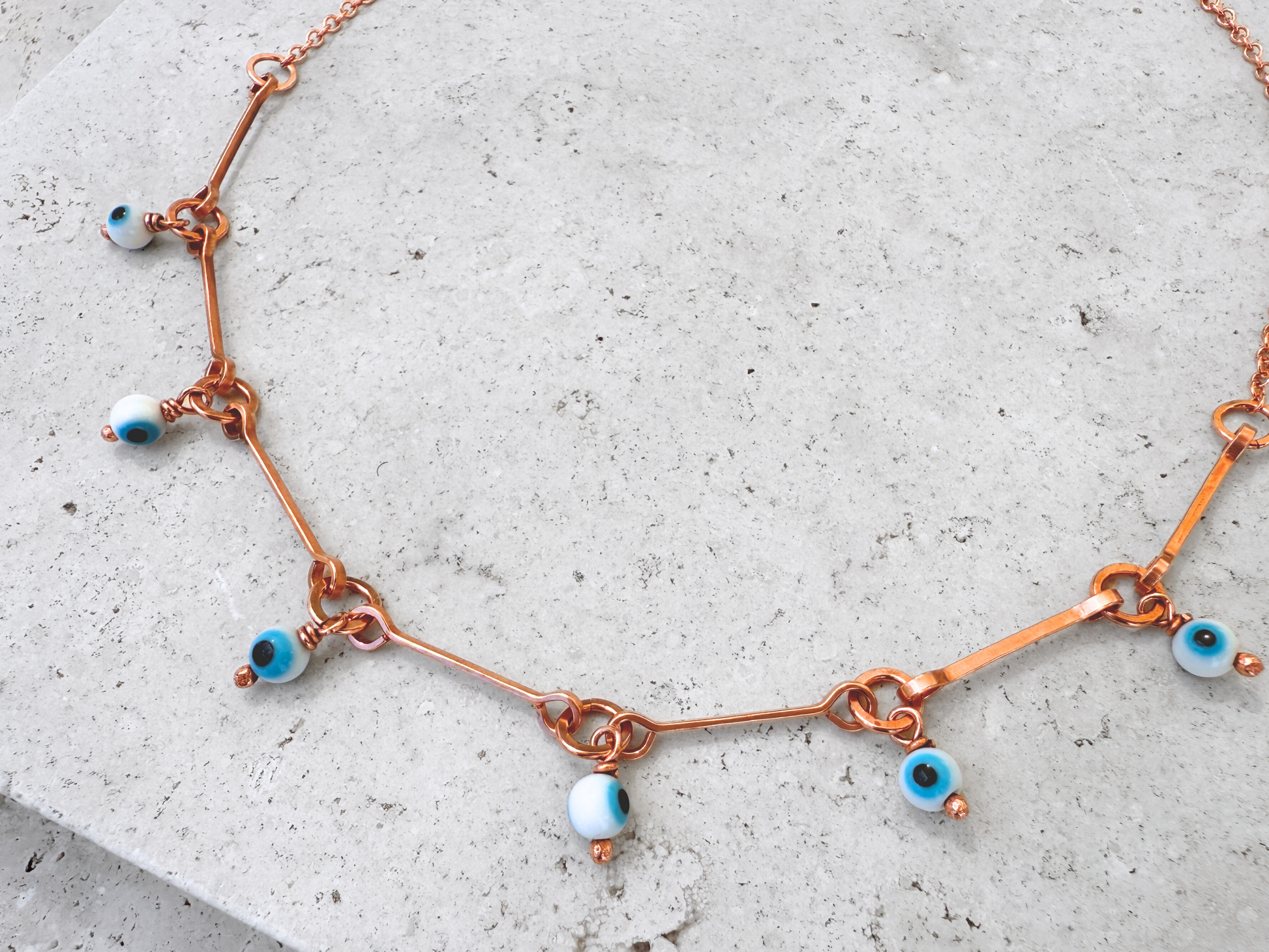 Evil Eye Drops Charm Necklace