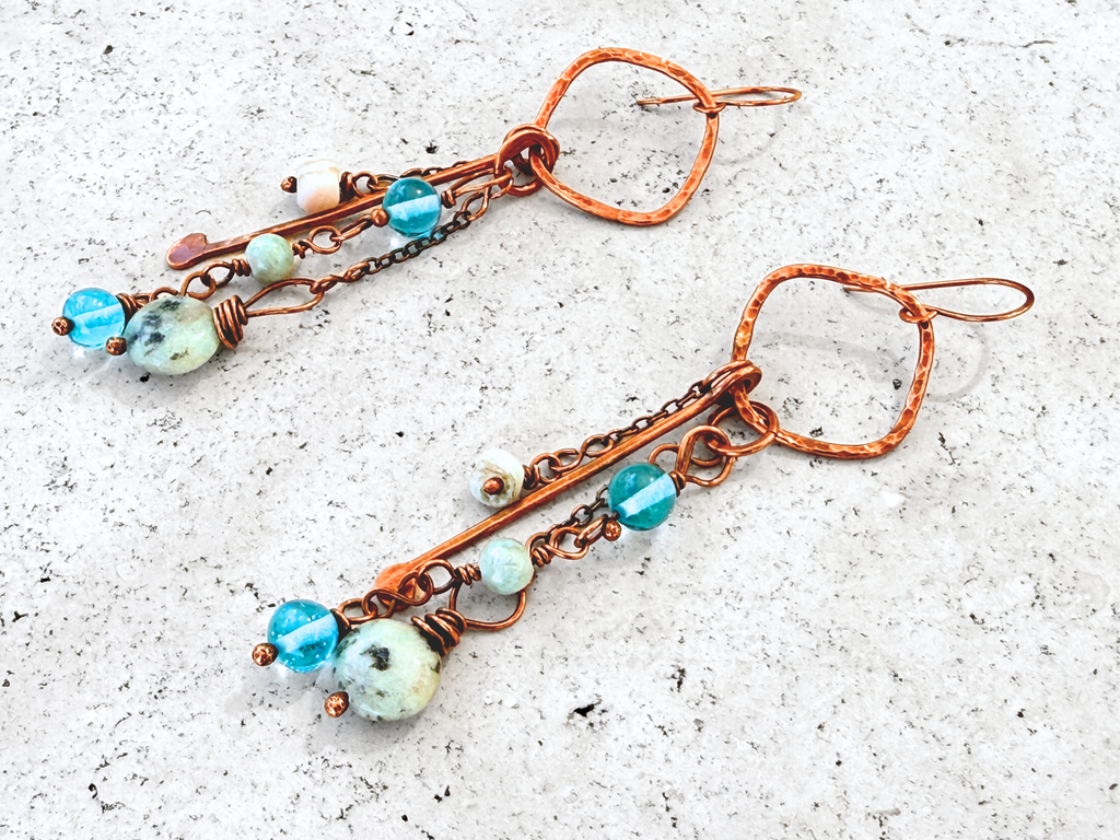 Blue Mix Dangles