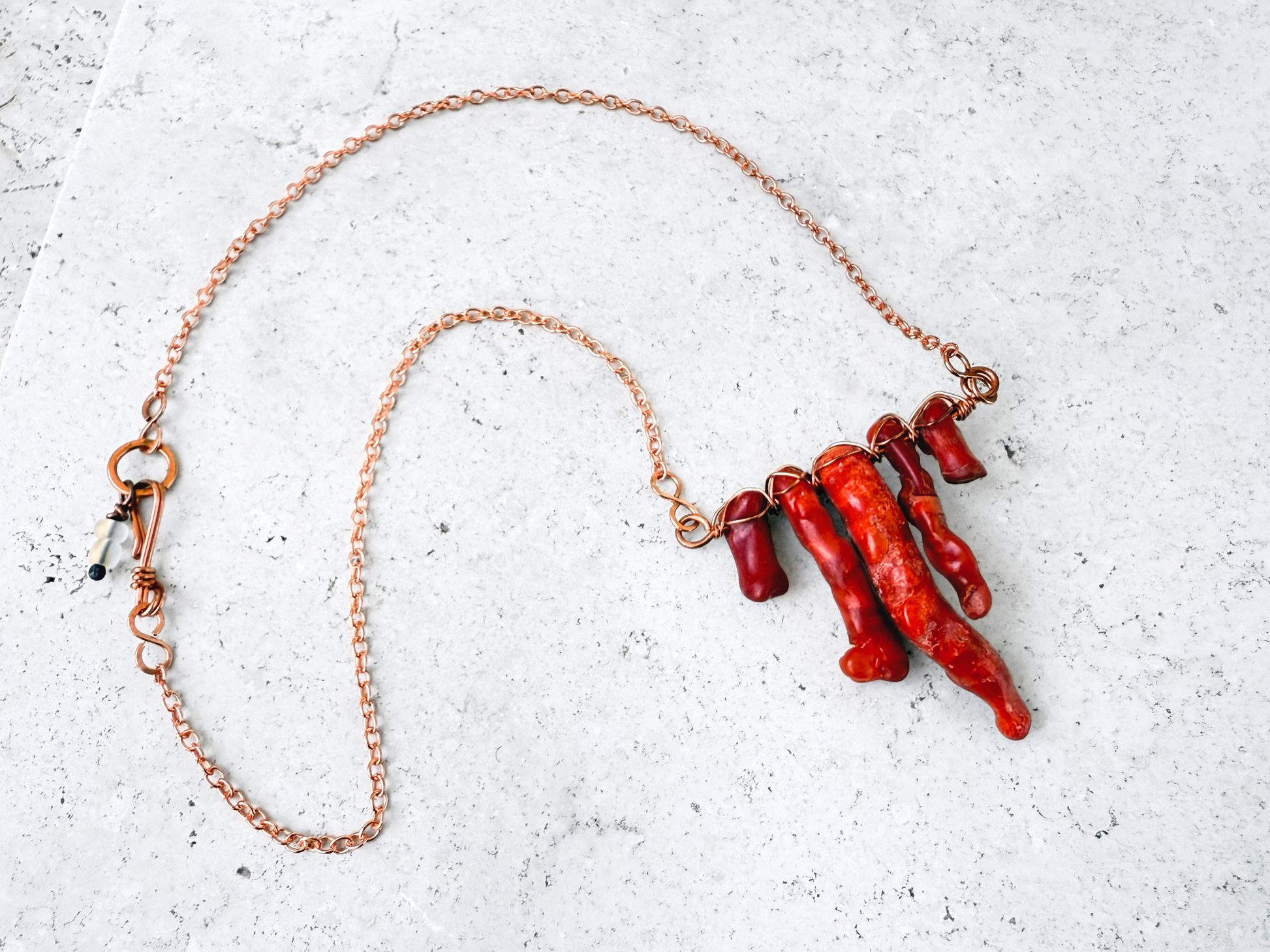 Coral Bar Necklace