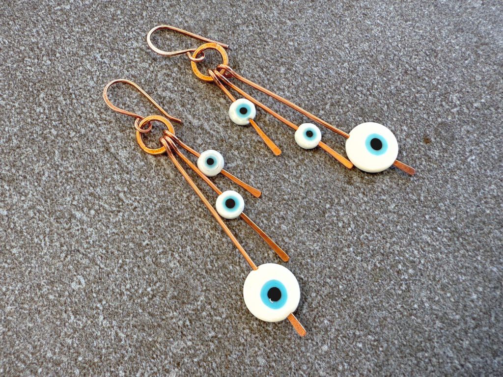 Evil Eye Trio Earrings