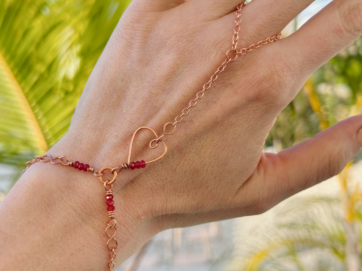 Heart Hand Chain Bracelet