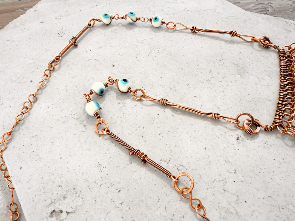 Evil Eye Fringe Necklace